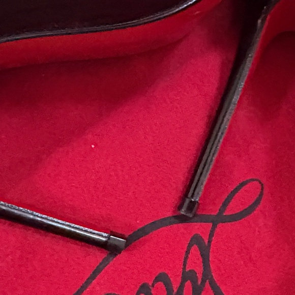 Christian Louboutin Glossy Black Heels size 6.5 - Picture 7 of 11